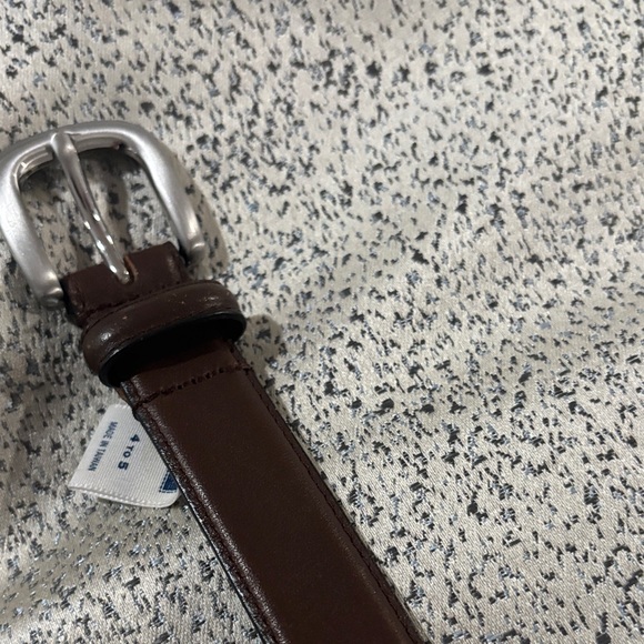 Janie and Jack Dark Brown Boys Leather Belt - size 4-5yrs - Picture 4 of 6